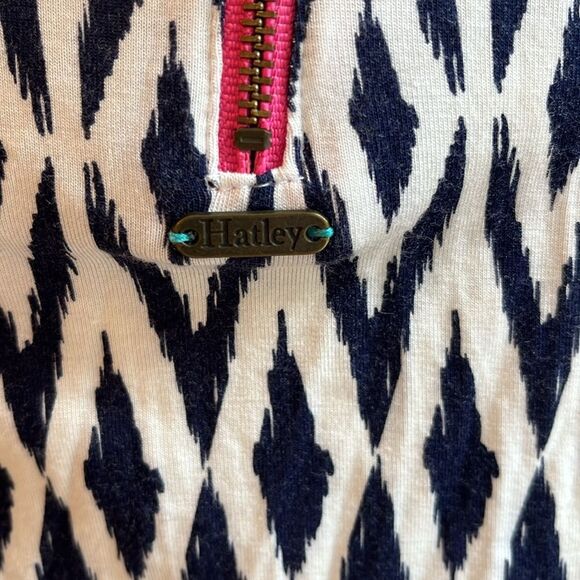 Hatley Blue and White Geometric Mini Dress with Colorful Stripes - Picture 7 of 9